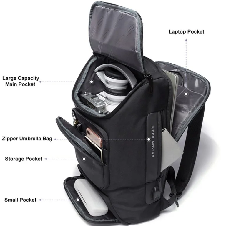 Bange BG-7078 Men Oxford Cloth Waterproof Backpack (Image 02)