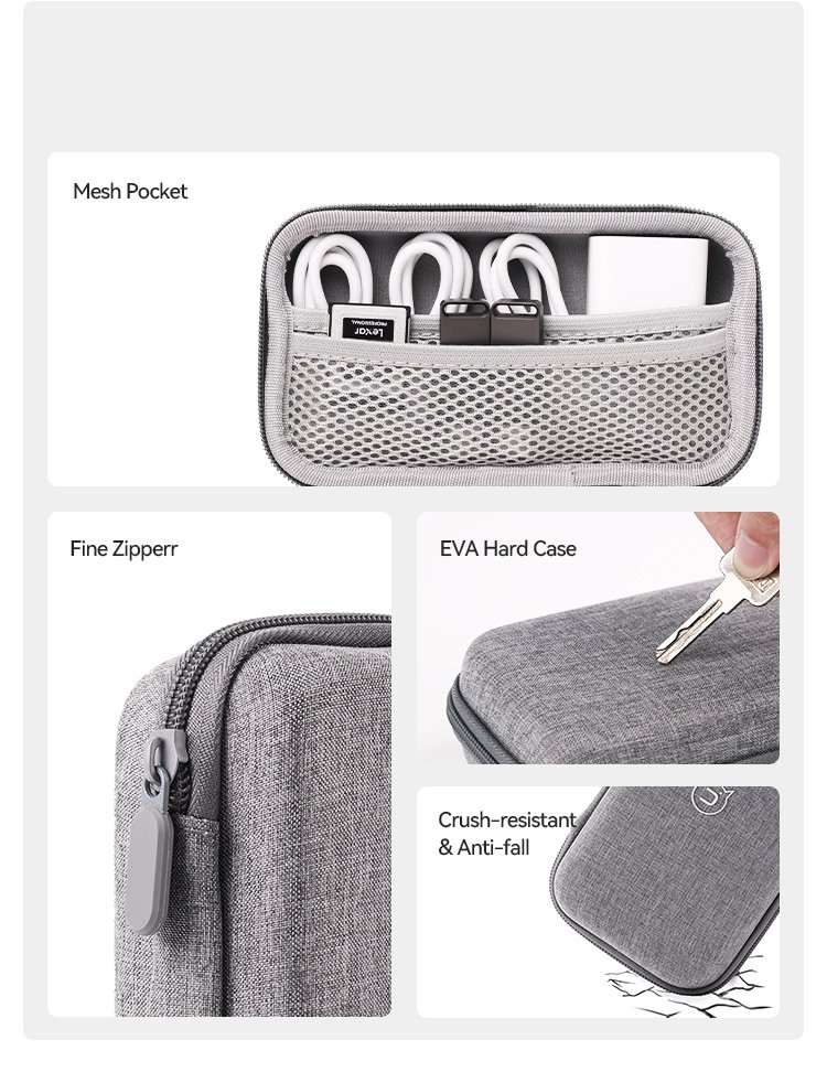 USAMS ZB263 Portable Storage Bag Pouch for Powerbank 8