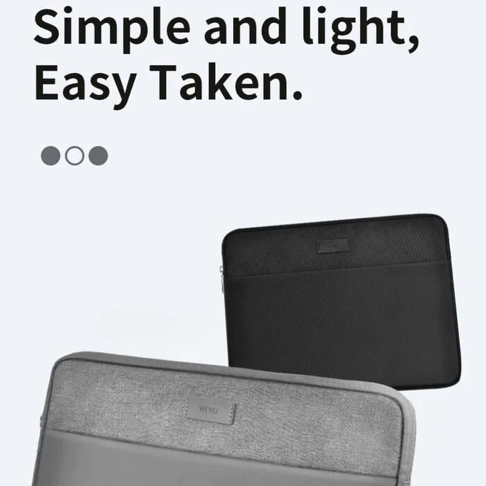 WIWU Minimalist Lightweight Waterproof Laptop Sleeve 13.3 14 inch 3