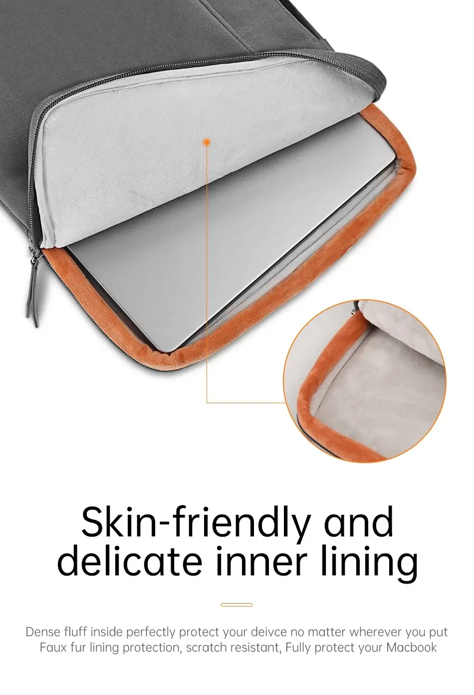 WiWU ORA 450D Polyester Waterproof Laptop Sleeve for 14 16 Inch 1