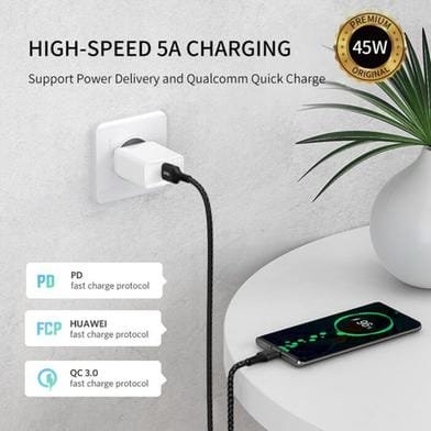 Wiwu F12 USB to Type C 45W Super Fast Ch Wiwu 1f523 309283