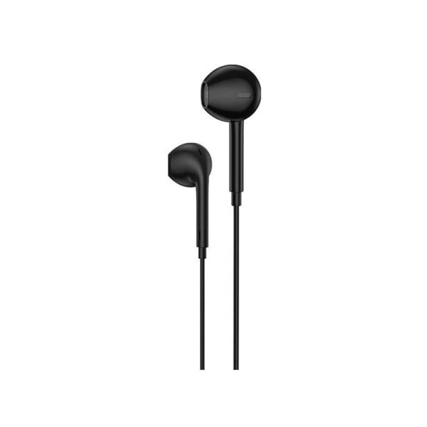 t15 half in ear 3.5mm heavy bass earphone black